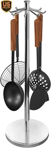 Kitchen Countertop Utensil Holder, Stainless Steel Rotatable Cooking Utensils... - Picture 1 of 1