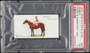 1933 JOHN PLAYER & SONS DERBY AND GRAND NATIONAL WINNERS GRAKLE #49 PSA 5 - Bild 1 von 2