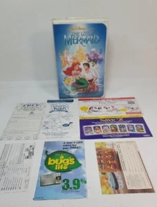 Disney The Little Mermaid (VHS, 1989, Black Diamond Edition) BANNED COVER - Imagen 1 de 11