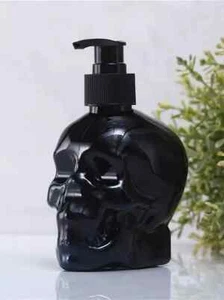 SCHWARZE EDITION Schädel Seifenspender heidnisch Emo Killstar Gothic Dekor Badezimmer - Bild 1 von 4