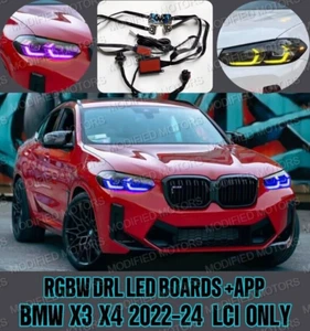 CHIPS LED RGB DRL para BMW F97 F98 G01 G02 X3 X4 LCI 2022-2024 +APP - Imagen 1 de 7
