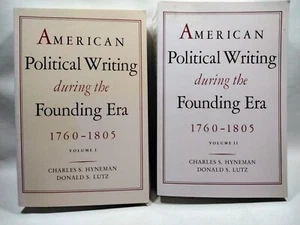 American Political Writing During The Founding Era 1760-1805 Volumes I & II SC - Picture 1 of 4