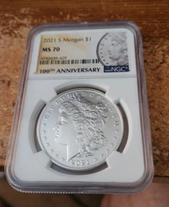 2021 s .999 silver Morgan dollar NGC MS 70 - Picture 1 of 2