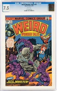 WEIRD WONDER TALES #10 (MARVEL 1975) CGC 7.5 Jack Kirby/Stan Lee WHITE PAGES - Picture 1 of 6