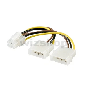 Cavo adattatore di alimentazione per Scheda Video da Molex a PCI-Express 6 pin - Foto 1 di 1
