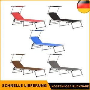 Sonnenliege Klappbar Gartenliege Strandliege Liegestuhl mehrere Auswahl vidaXL - Bild 1 von 75