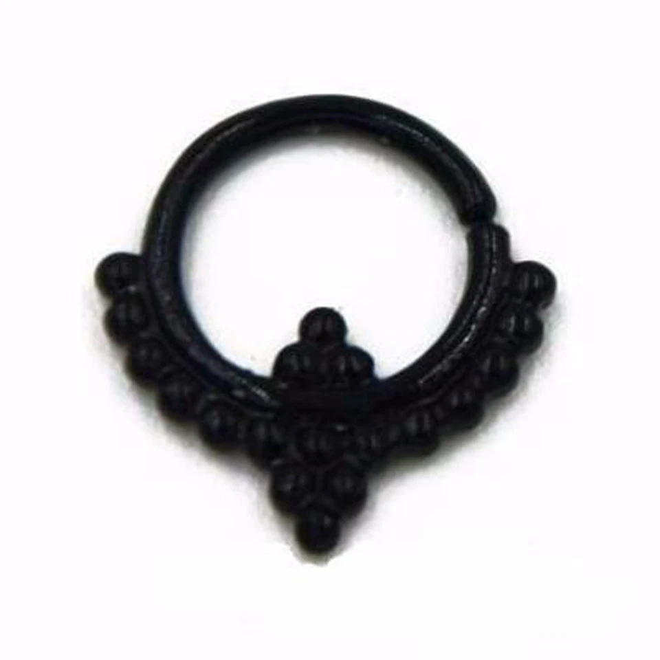 Daith Piercing Jewelry, Septum Ring 16G, Daith Earrings,Septum Cuff Clicker Boho - Image 1 of 1