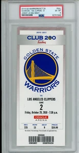 Boleto Golden State Warriors 2010 Jeremy Lin debut en la NBA 31/10 PSA 7 ¡Pop 4! Knicks - Imagen 1 de 5