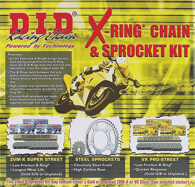 Kit de cadena y piñones JT 2007-2018 Yamaha WR 450F DID VX3 520 Foto 1 de 1