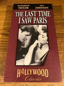 The Last Time I Saw Paris VHS VCR Video Tape Movie Used Elizabeth Taylor - Picture 1 of 7