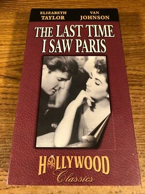 The Last Time I Saw Paris VHS VCR Video Tape Movie Used Elizabeth Taylor - Image 1 of 4