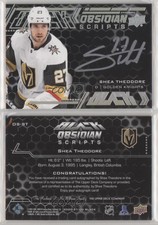 2020-21 SPx UD Black Obsidian Scripts Shea Theodore #OS-ST Auto