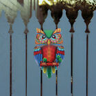 Colorful Metal Owl Wall Decor for Farmhouse Living Room