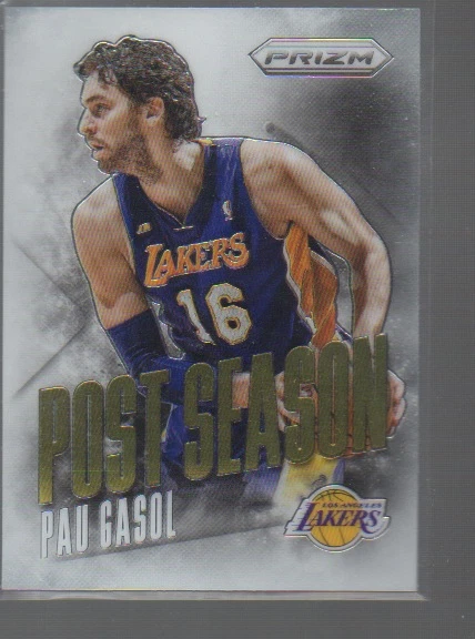PAU GASOL 2013-14 PANINI PRIZM POST SEASON INSERT #3 - Image 1 of 1