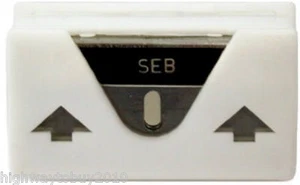 (20) Master Painter SEB5 5 Pack Single Edge Razor Blades with Plastic Dispenser - Picture 1 of 1