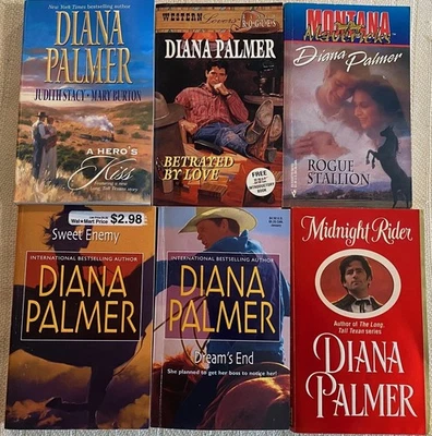 Diana Palmer Lot of 6 Western Romance Novels (6 Book Lot) Paperback GOOD - Image 1 of 2