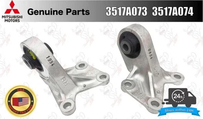 Mitsubishi OEM Rear differential bracket Left & Right Set 3517A073 3517A074 - Image 1 of 4