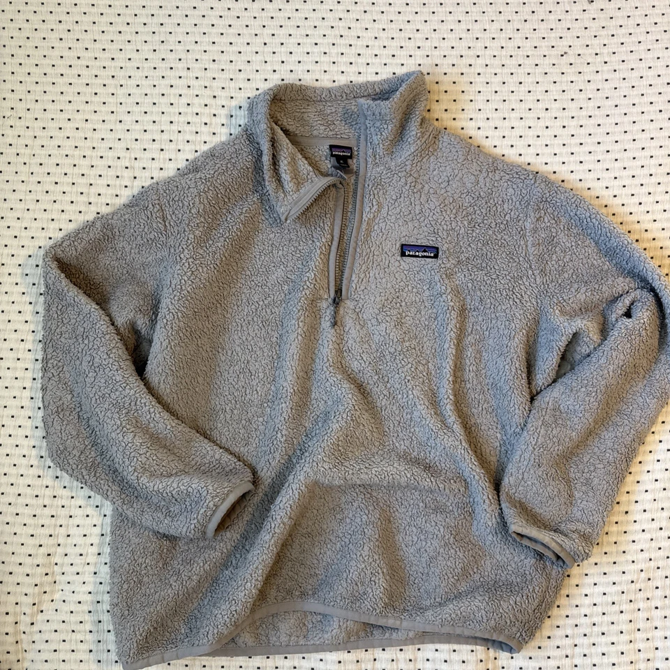 Pullover polar Patagonia LOS GATOS gris media cremallera talla XL para mujer Foto 1 de 4