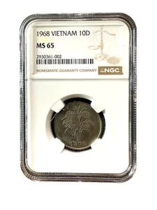 1968 Vietnam 10 Dong NGC MS65 - Picture 1 of 2