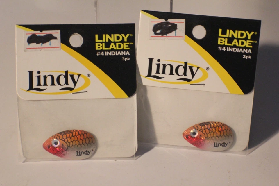 6- LINDY CRAWLER HARNESS BLADES #5 INDIANA COLOR COPPER CLOWN 2 PACKS OF 3 - Image 1 of 1