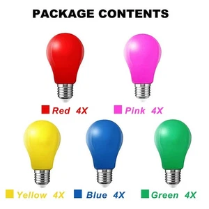 Energy Saving 20Pcs LED Bulbs Pear Shape 3W E27 Mix for Outdoor Lighting - Picture 1 of 23