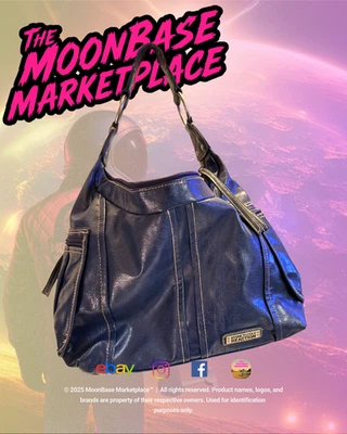 Bolso Hobo Kenneth Cole Reaction — Cuero Sintético Azul Marino, Estilo Hombro Holgado Foto 1 de 4