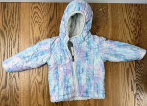 NORTH FACE 6-12 Meses Bebé Chaqueta Multicolor Sherpa Con Capucha REVERSIBLE - Imagen 1 de 11