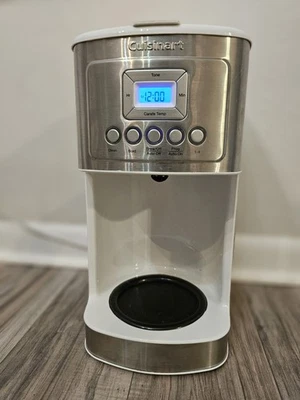 Cuisinart Coffee Maker, DCC-3200, White, Working, But Missing Carafe & Filter - Image 1 of 4