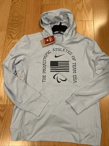 Nike USA Restore Men's Dri-FIT Yoga Lightweight Hoodie Sz M FZ3169 Paris 2024 - Picture 1 of 10