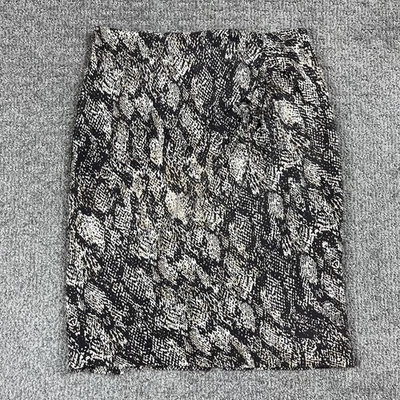 Falda Classiques Entier Mujer 6 Negro Beige Seda Cupro Estampado Serpiente Lápiz Foto 1 de 4