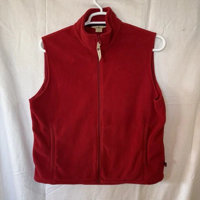 Chaleco polar rojo cremallera completa WOOLRICH para mujer talla extra grande XL Foto 1 de 4