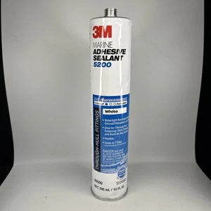 NEW 3M 06500 Marine Adhesive Sealant 5200 White 10oz Cartridge  SEALED - Picture 1 of 5