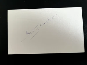 BETTY CUTHBERT - LEGENDARY AUSTRALIAN OLYMPIC GOLD MEDALLIST - SIGNED WHITE CARD - Picture 1 of 1