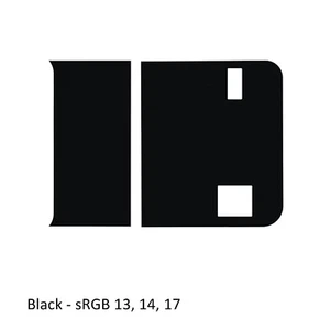 Rear Door Tailgate Blackout Vinyl Decal - Fits 2018+ Jeep Wrangler JL - Bild 1 von 6