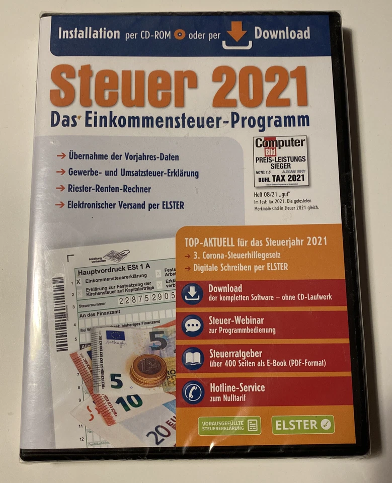 Ullmann Medien Steuer Sparen 2021 für Steuererklärung 2020 Software