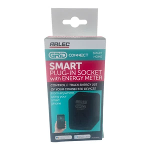 Arlec Grid Connect Energy Meter Indoor 240v 10AMP Smart Plug In Socket - Picture 1 of 10