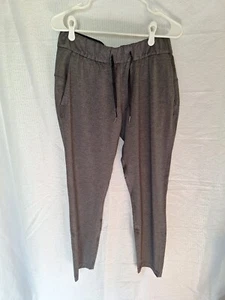 Pantalones de mujer Lululemon grises bolsillos cordón cintura elástica talla 8  - Imagen 1 de 18