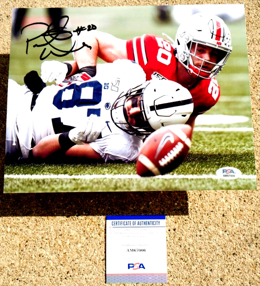 PETE WERNER Ohio State Buckeyes SIGNED 8x10 Photo PSA COA NEW ORLEANS SAINTS C - Image 1 of 1