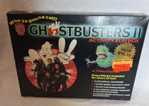 Vintage Ghostbusters 2 HONEY BEAR BOOKS Activity Fun Box COMPLETE SET 1988 New - Picture 1 of 7