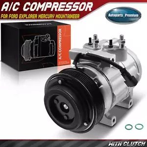 AC Compressor w/ 6-Groove for Ford Explorer Mercury Mountaineer 06-10 AL2Z19703B - Picture 1 of 11