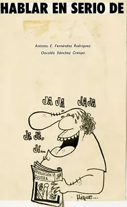 Dibujo de Miguel Díaz. ̈ Be serious about... ̈. Original firmado por el artista - Imagen 1 de 5