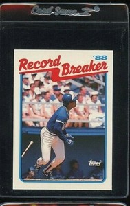 1989 TOPPS TIFFANY RECORD BREAKER #1 GEORGE BELL TORONTO BLUE JAYS 