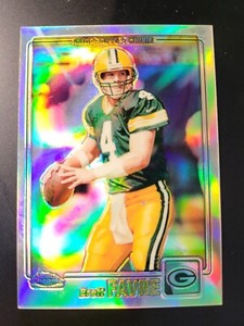 2001 Topps Chrome Brett Favre REFRACTOR /999 card #46