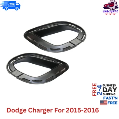 Fits Dodge Charger Fog Light Bracket For 2015-2016 Left & Right Side Set 2pc Foto 1 de 4