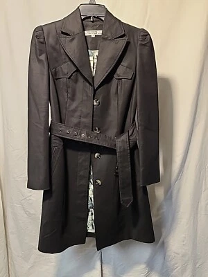 ABRIGO KENNETH COLE NUEVA YORK GABARDINA NEGRA/8. También se puede usar como vestido Y2K Foto 1 de 4