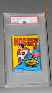 1980 TOPPS HOCKEY WAX PACK PSA 8 - Picture 1 of 2
