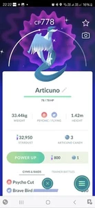 Pokemon Shiny Galarian Articuno Go - Picture 1 of 2