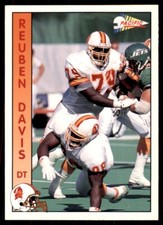1992 Pacific Reuben Davis Football Cards #628