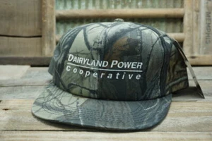 Vintage Dairyland Power Cooperative Camo Snapback Trucker Hat Cap LEGEND - USA - Picture 1 of 9