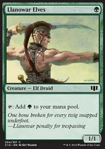 *MRM* ENG 4x Llanowar Elves (Elfes de Llanowar) MTG Com 2014 - Imagen 1 de 1